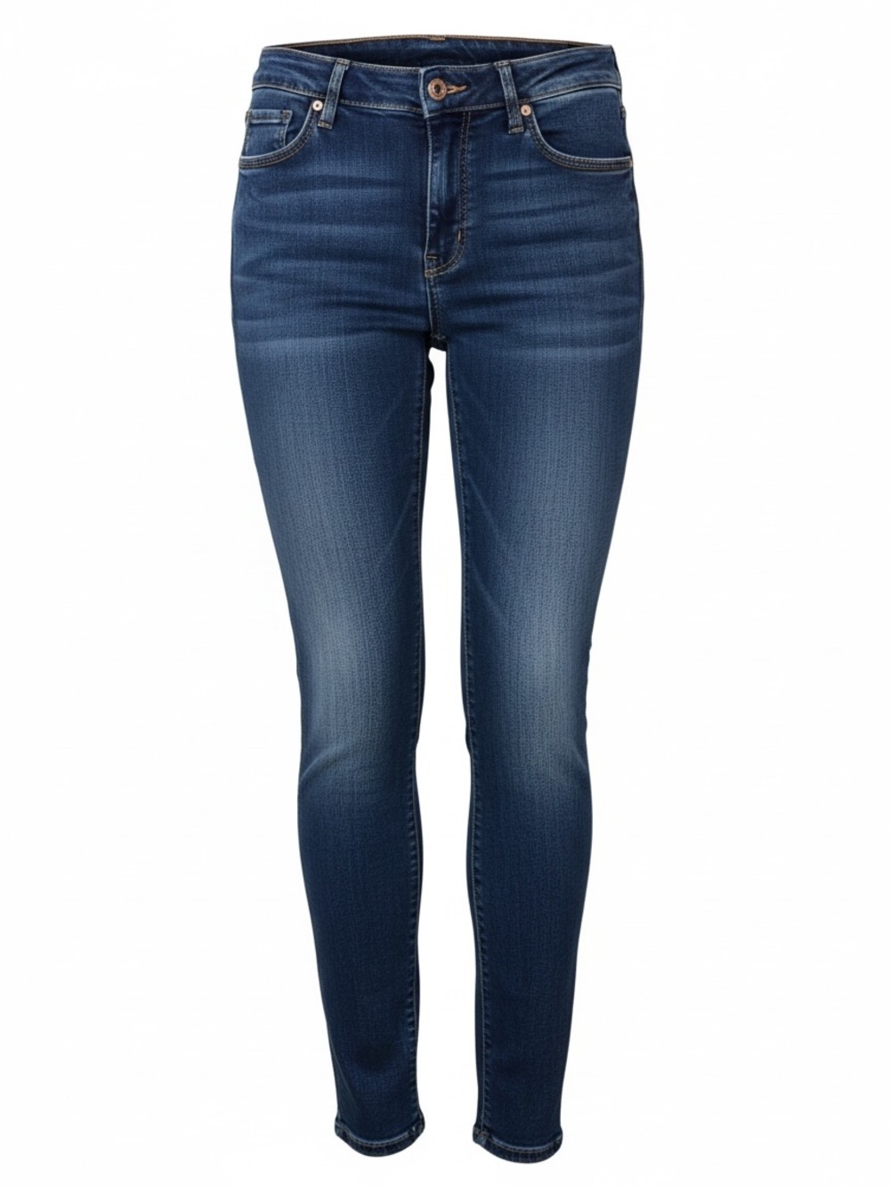 No Boundaries Women's Skinny Jeans in Dark Blue Wash